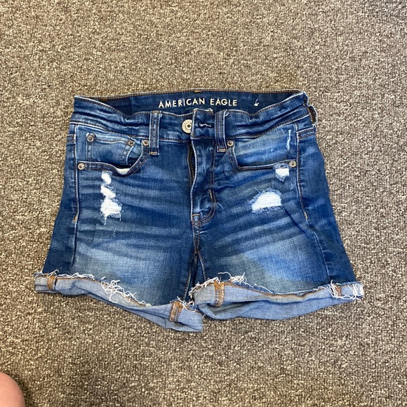 American eagle jean shorts super stretch size 00! - Picture 1 of 1